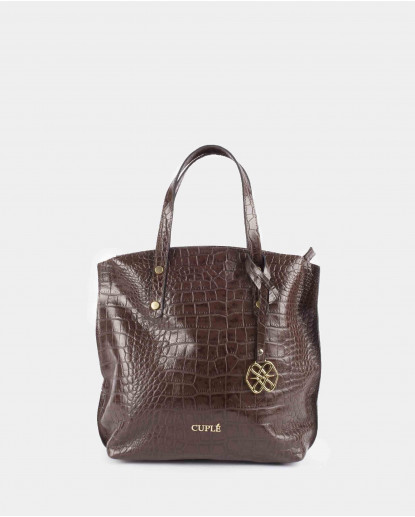 BOLSO SHOPPER NAPA COCO MARRÓN