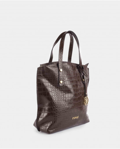 BOLSO SHOPPER NAPA COCO MARRÓN