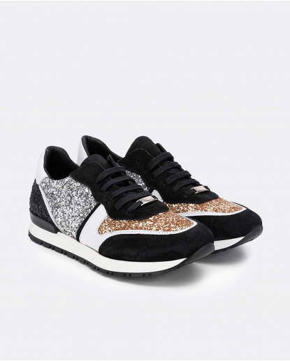 DEPORTIVOS GLITTER ORO Y PLATA