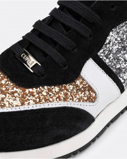 DEPORTIVOS GLITTER ORO Y PLATA