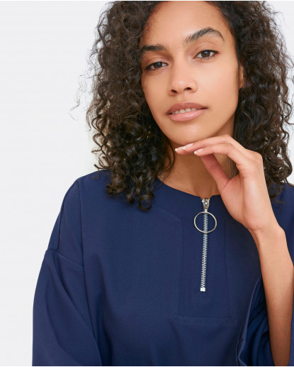 SUDADERA OVERSIZE CREMALLERA