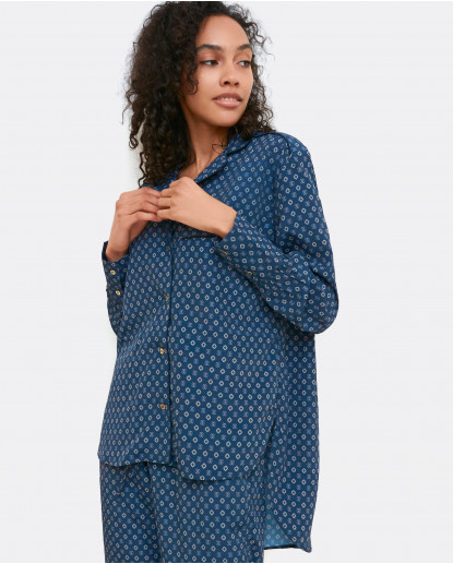 CAMISA PIJAMERA OVERSIZE