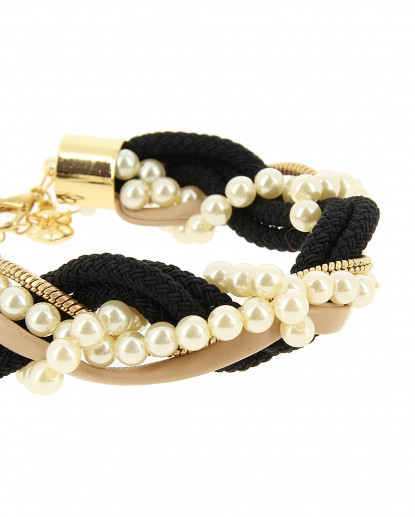 COLLAR TRENZA PERLAS