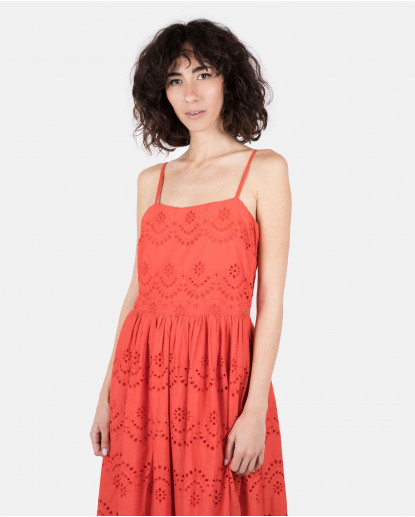 MAXI VESTIDO CINTURA ALGODON