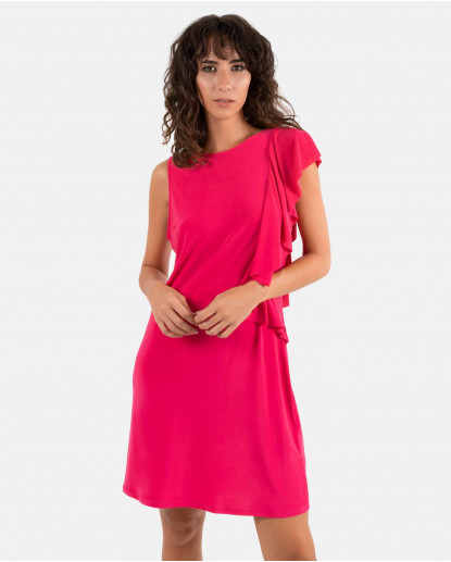 VESTIDO VOLANTES PUNTO CIRCULAR