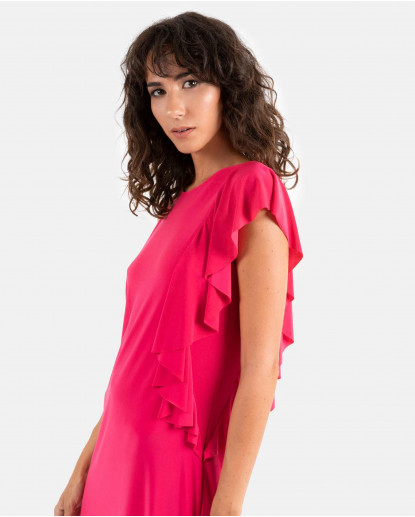 VESTIDO VOLANTES PUNTO CIRCULAR