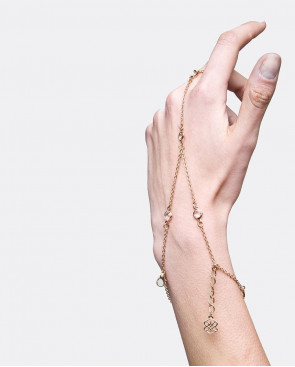 PULSERA ANILLO METAL ORO