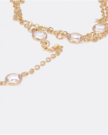 PULSERA ANILLO METAL ORO