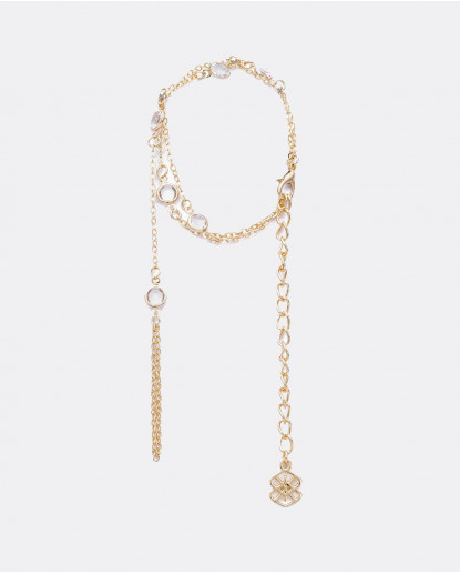 PULSERA ANILLO METAL ORO