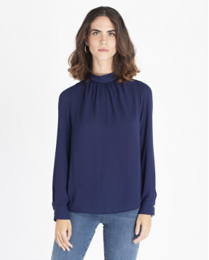 BLUSA LAZADA ESPALDA MARINO