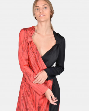 VESTIDO MIDI BICOLOR CREP... 2