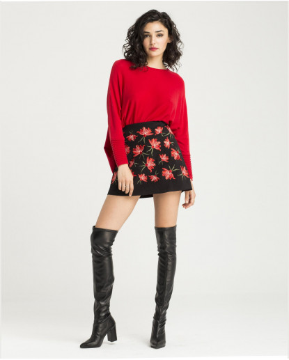 MINI FALDA LINEA A. SARGA CLAVELES