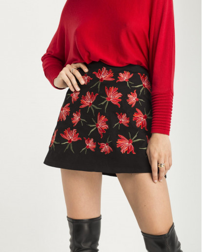 MINI FALDA LINEA A. SARGA CLAVELES