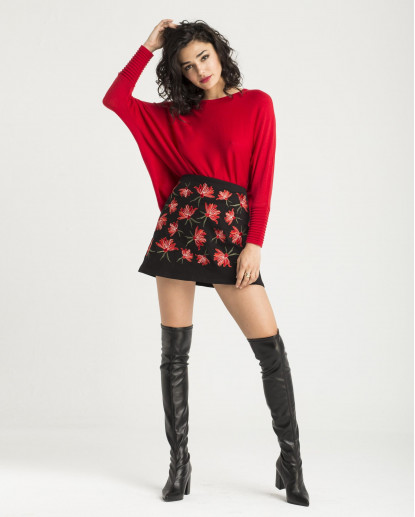 MINI FALDA LINEA A. SARGA CLAVELES