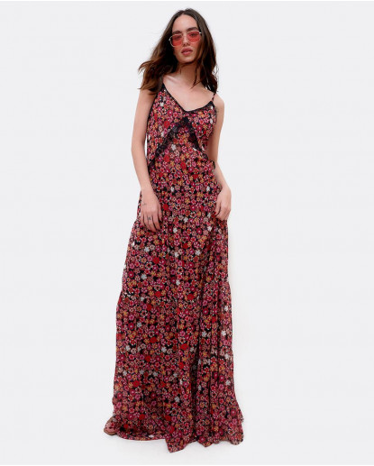 VESTIDO TIRANTES GASA ESTAMPADO...