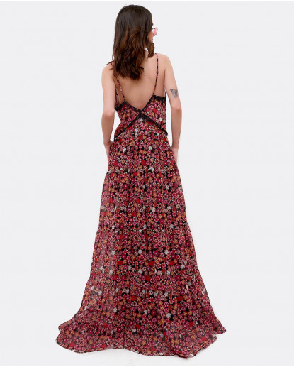 VESTIDO TIRANTES GASA ESTAMPADO...