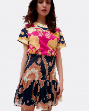 FALDA CINTURA FRUNCIDA GASA... 2