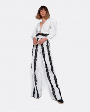 PANTALON LARGO LINO...