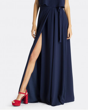 MAXI FALDA PAREO GASA MARINO 2