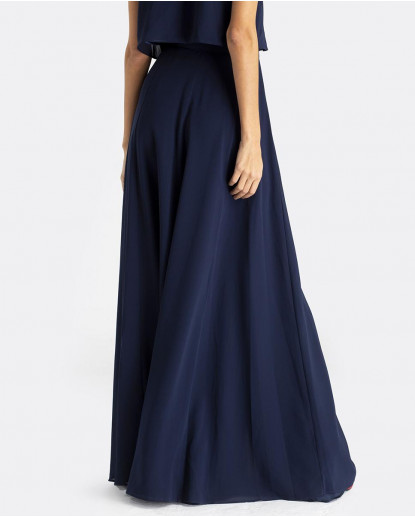 MAXI FALDA PAREO GASA MARINO