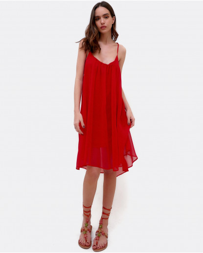 SANDALIA T ESTRELLAS NAPA NARANJA