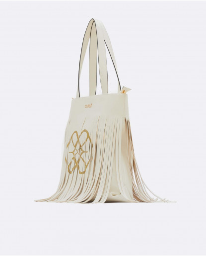 BOLSO MILAN FLECOS TECNOPIEL CRUDO