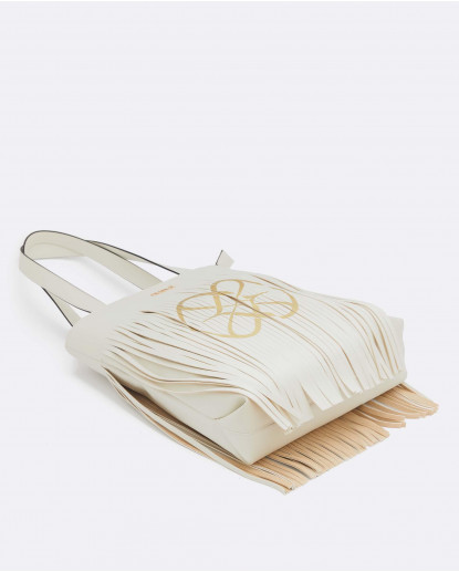 BOLSO MILAN FLECOS TECNOPIEL CRUDO