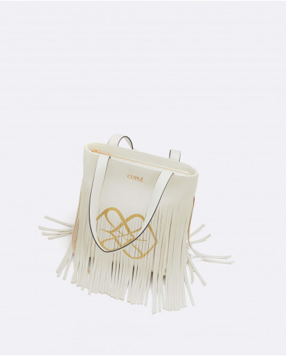 BOLSO MILAN FLECOS TECNOPIEL CRUDO