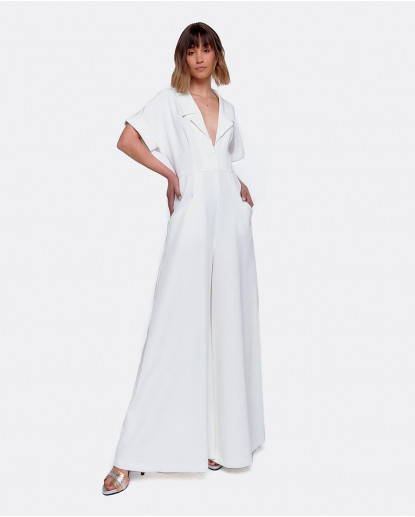 MONO DE PATA DE ELEFANTE CREP BLANCO