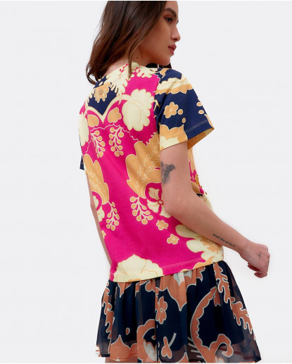 CAMISETA ALGODON ESTAMPADO VALIENTE