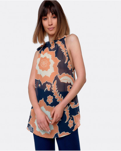 BLUSALAZO GASA ESTAMPADO VALIENTE