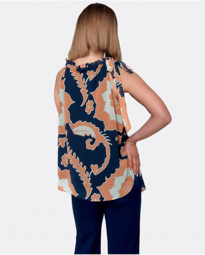 BLUSALAZO GASA ESTAMPADO VALIENTE