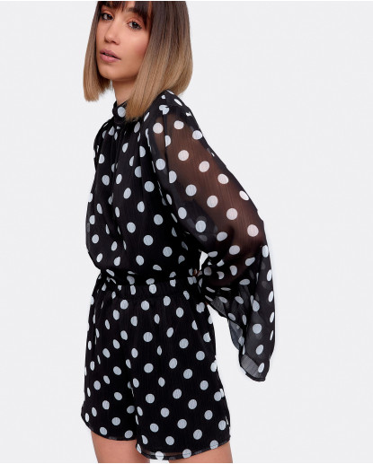 MONO CORTO ESCOTE EN LA ESPALDA GASA...