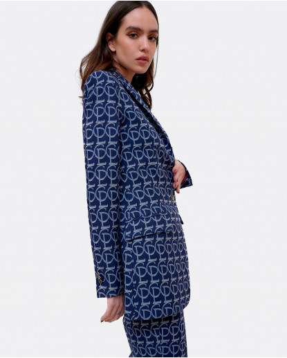 AMERICANA JACQUARD CLP AZUL