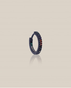 PIERCING ARO NEGRO ZIRCONIA