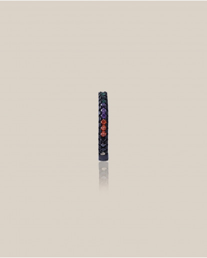 PIERCING ARO NEGRO ZIRCONIA