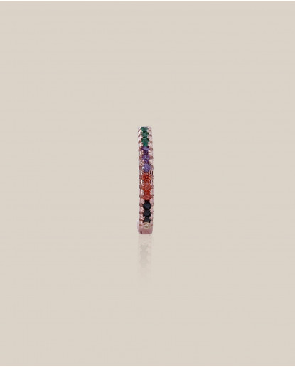 PIERCING ARO ROSA ZIRCONIA