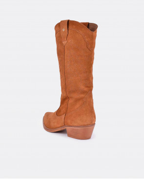 BOTAS COWBOY SERRAJE MARRÓN 2
