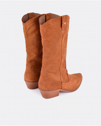 BOTAS COWBOY SERRAJE MARRÓN