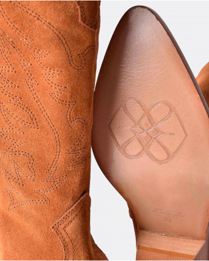 BOTAS COWBOY SERRAJE MARRÓN