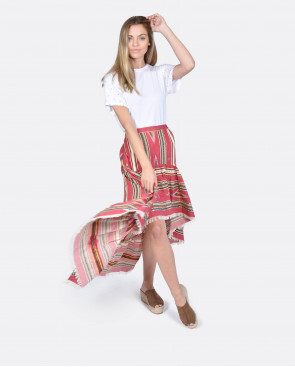 FALDA ASIMETRICA JACQUARD