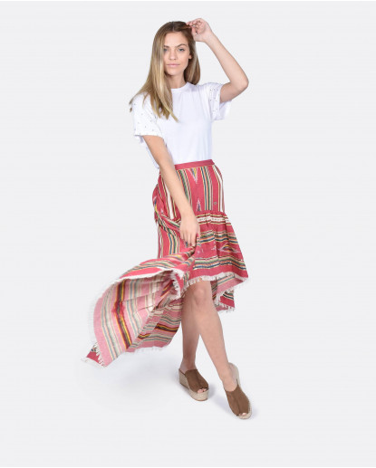 FALDA ASIMETRICA JACQUARD