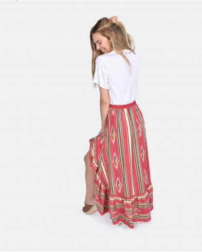 FALDA ASIMETRICA JACQUARD