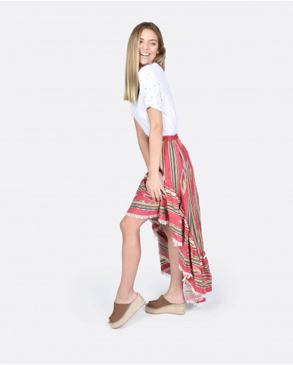 FALDA ASIMETRICA JACQUARD