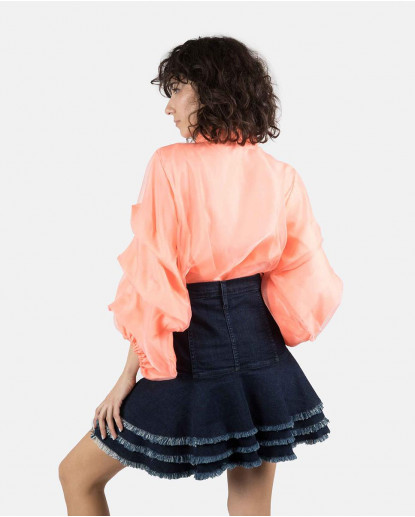 CAMISA ABULLONADA ORGANZA