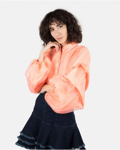 CAMISA ABULLONADA ORGANZA