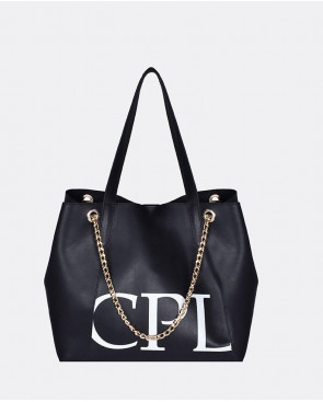 BOLSO SHOPPER LOGO PIEL