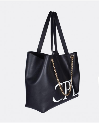 BOLSO SHOPPER LOGO PIEL