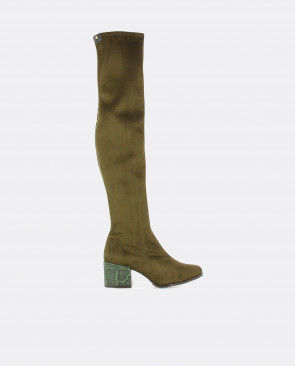BOTA MOSQUETERO VERDE OSCURO