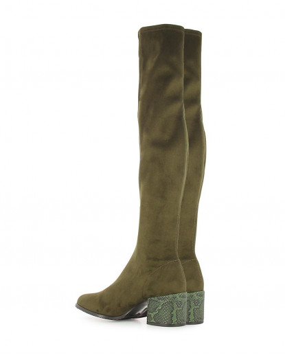 BOTA MOSQUETERO VERDE OSCURO